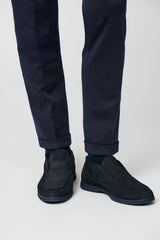 City Loafer Mid Top Midnight Blue Suede
