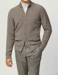 Cariaggi Taupe Pure Cashmere