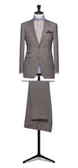 REDA 365 Light Grey Sharkskin Merino Wool