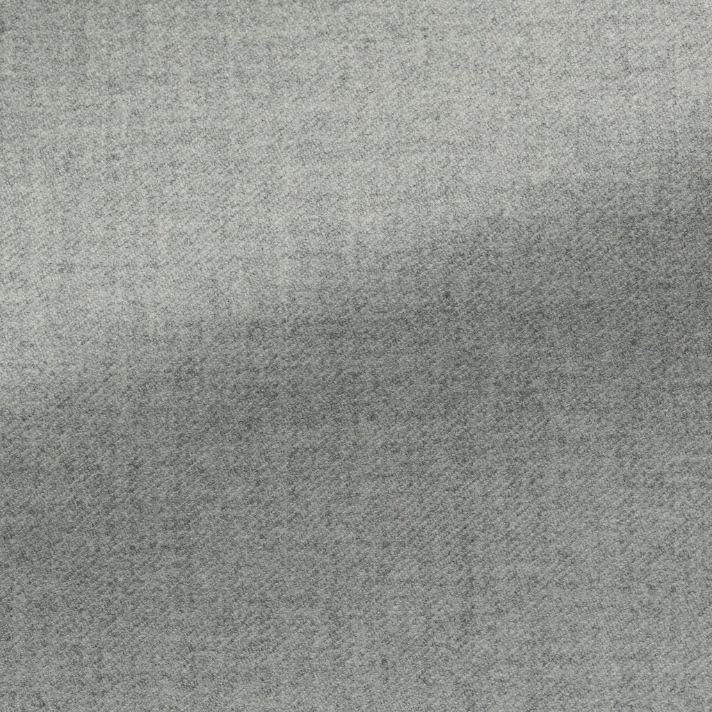 Loro Piana Light Grey Merino Wool Stretch Flannel