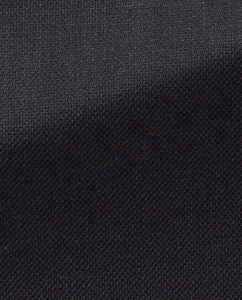 Di Pray Black Melange Silk & Wool Basketweave
