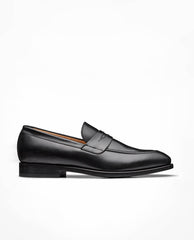 Formal Round Penny Loafers Box Calf Black