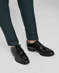 Formal Round Oxford with Plain Tip Box Calf Black