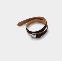 Formal Round Split Toe Bluchers Suede Chocolate Brown