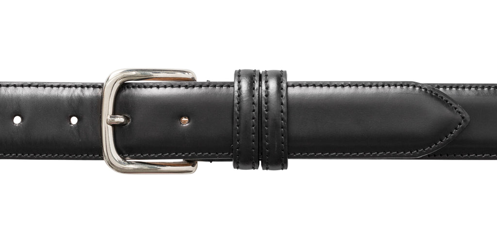 Custom Made Black Fine Calf Belt