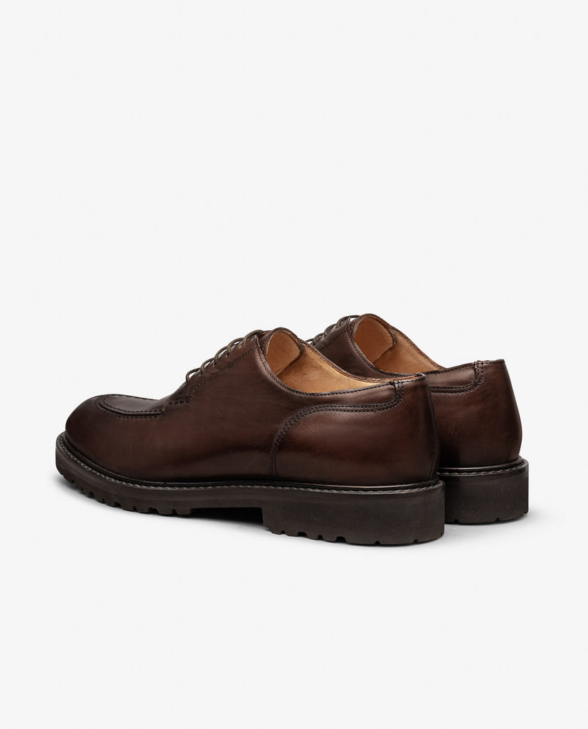 Dark Brown Calf Split Toe Blake Vibram Gumlite Bluchers