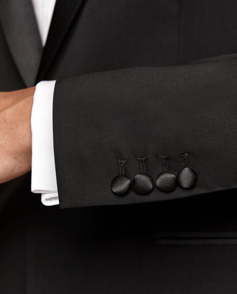 Marzotto 365 Merino Wool Stretch Black Twill