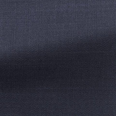 Marzotto 365 Dark Blue Merino Wool Stretch Pinpoint
