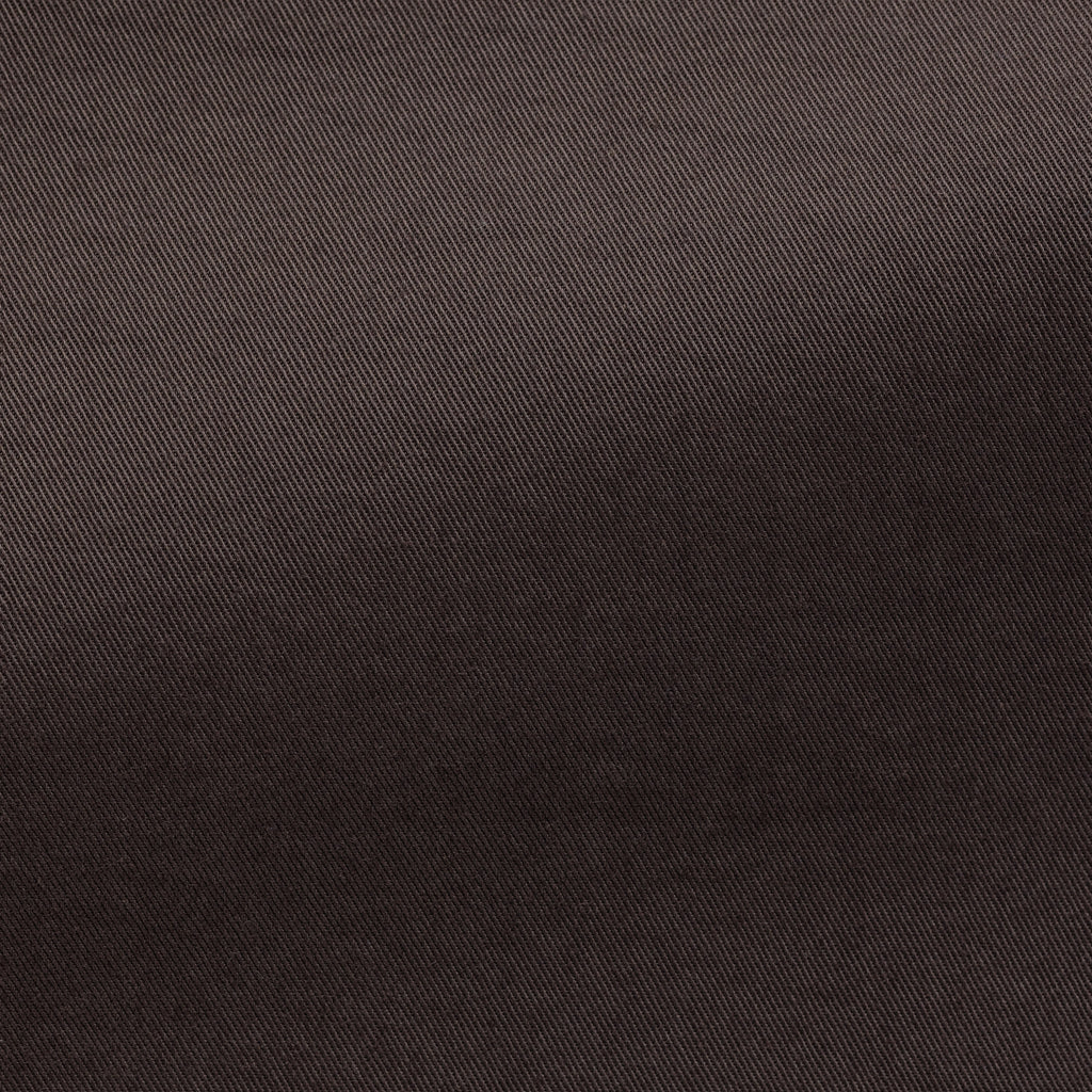 Olimpias Cotton Dark Brown Garment Dyed Stretch Fine Twill