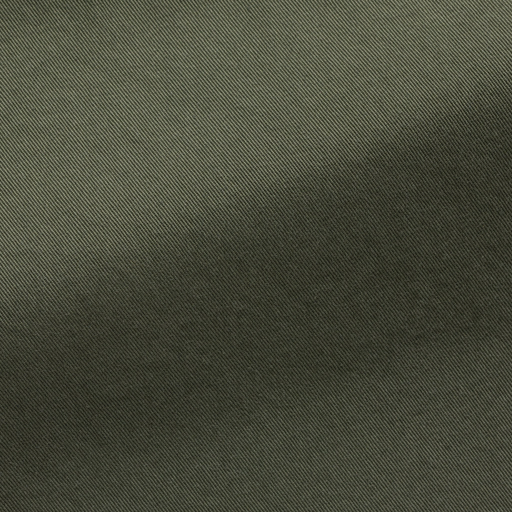 Olimpias Cotton Dusty Olive Garment Dyed Stretch Fine Twill