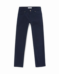 Olimpias Trousers Olimpias Navy Heavy Cotton Twill Stretch