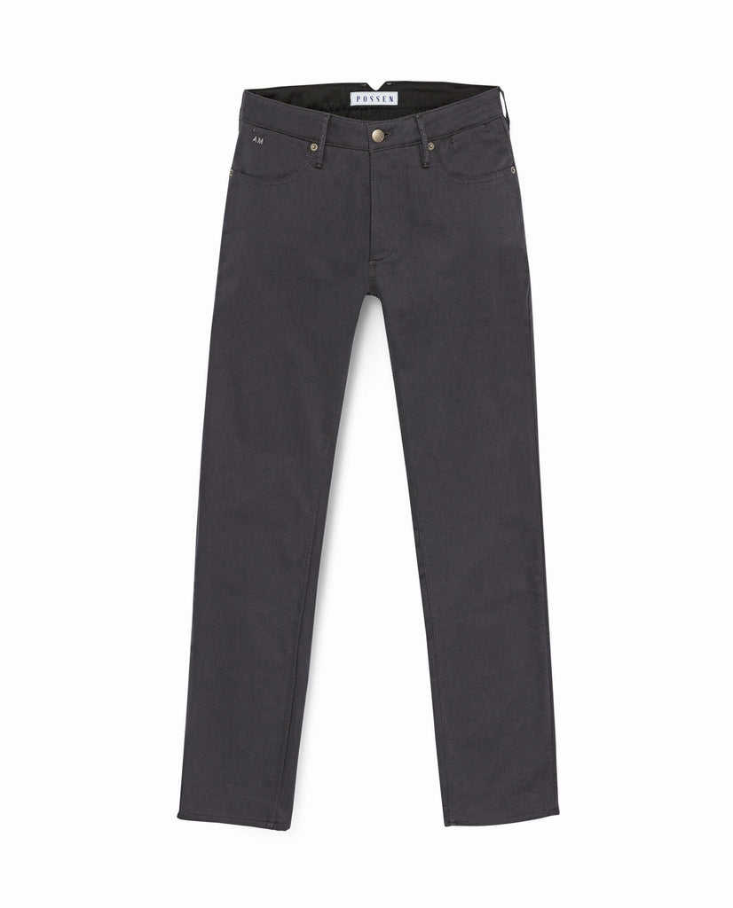 Olimpias Trousers Olimpias Grey Heavy Cotton Twill Stretch