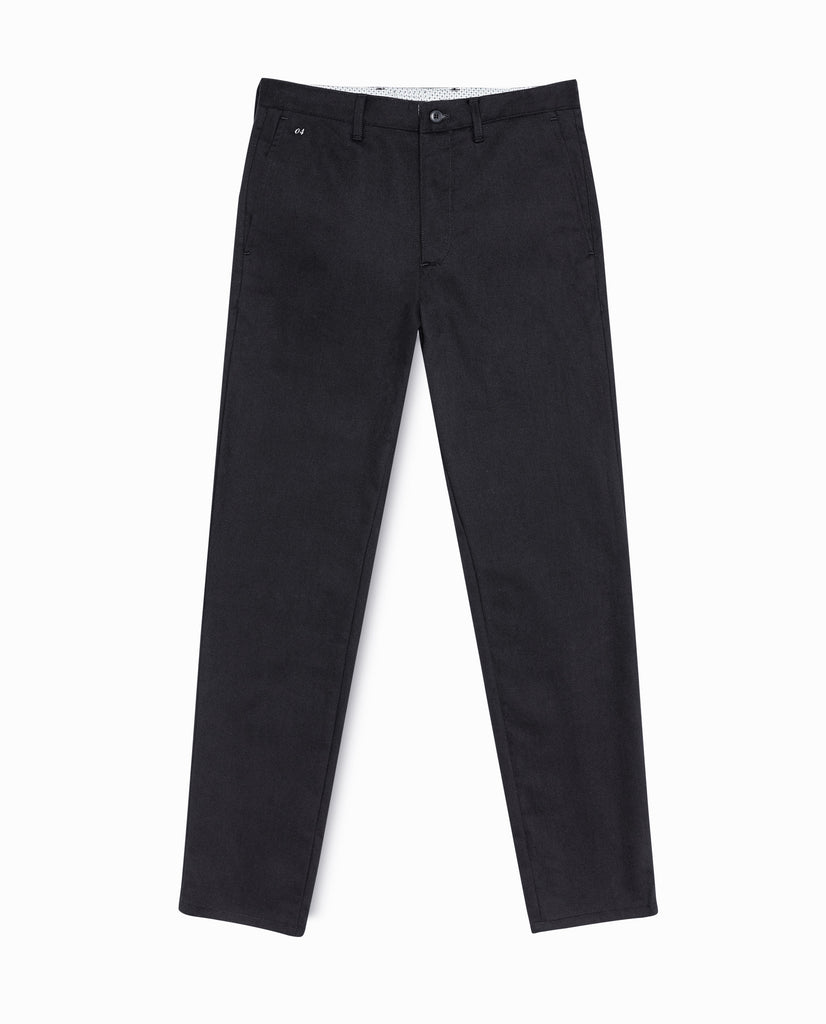 Olimpias Trousers Olimpias Black Heavy Cotton Twill Stretch