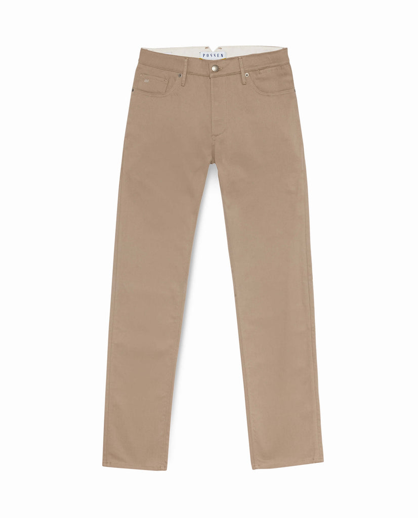 Olimpias Trousers Olimpias Khaki Heavy Cotton Twill Stretch