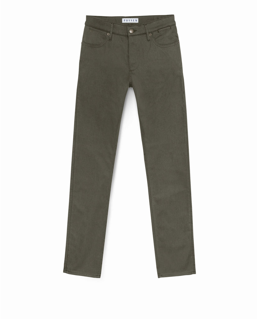 Olimpias Trousers Olimpias Dusty Olive Heavy Cotton Twill Stretch