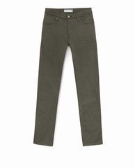 Olimpias Trousers Olimpias Dusty Olive Heavy Cotton Twill Stretch