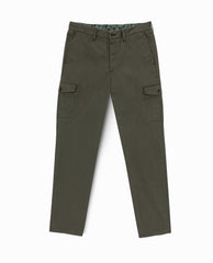 Olimpias Trousers Olimpias Dusty Olive Heavy Cotton Twill Stretch
