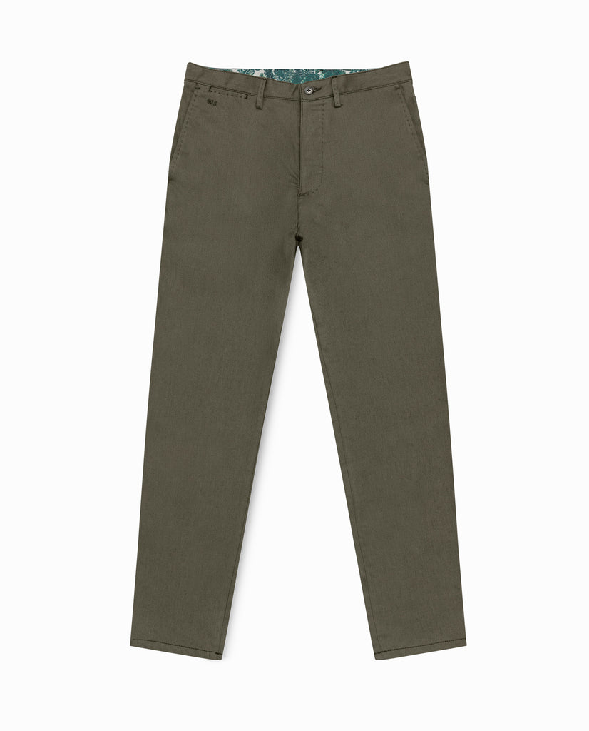 Olimpias Trousers Olimpias Dusty Olive Heavy Cotton Twill Stretch