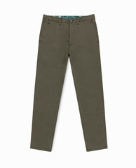 Olimpias Trousers Olimpias Dusty Olive Heavy Cotton Twill Stretch
