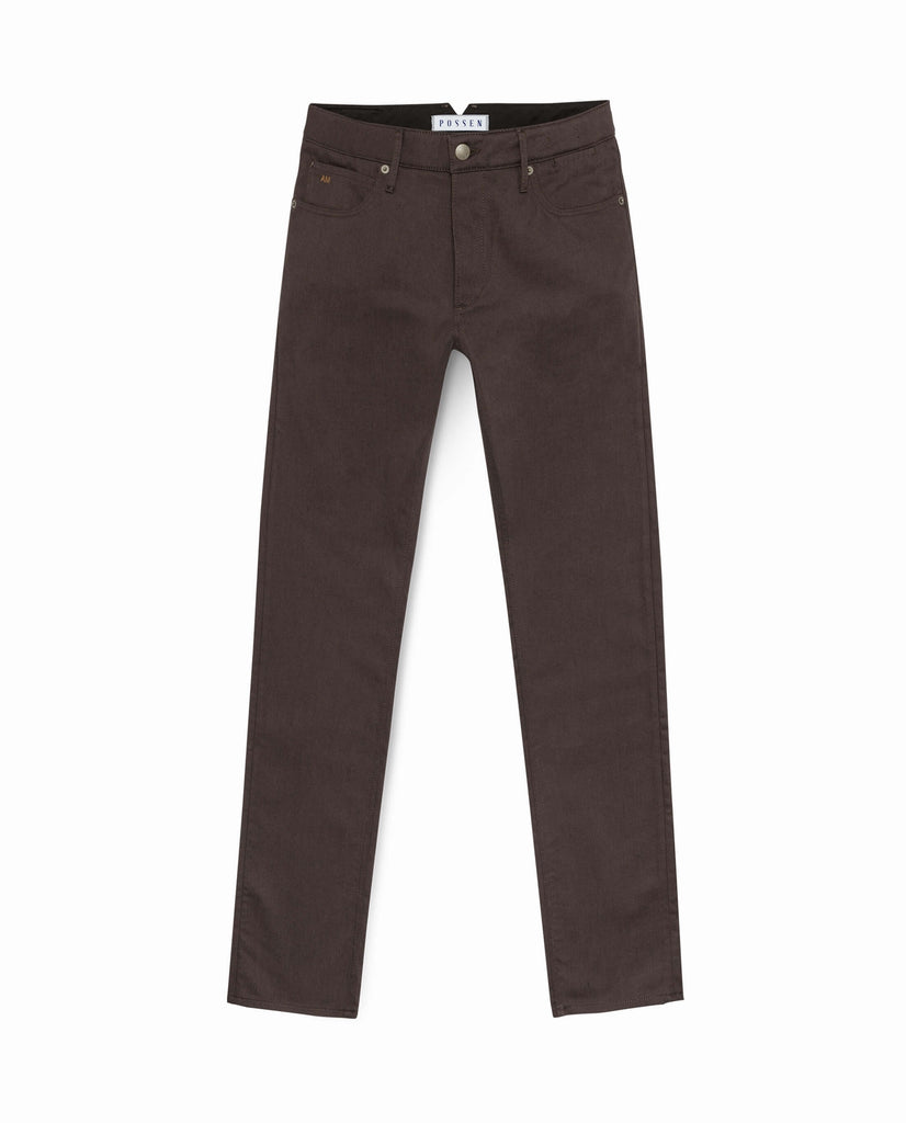 Olimpias Dark Brown Heavy Cotton Twill Stretch
