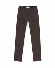 Olimpias Dark Brown Heavy Cotton Twill Stretch