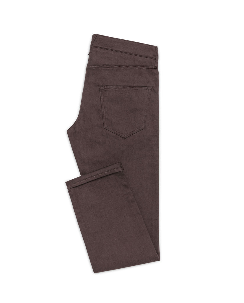 Olimpias Dark Brown Heavy Cotton Twill Stretch