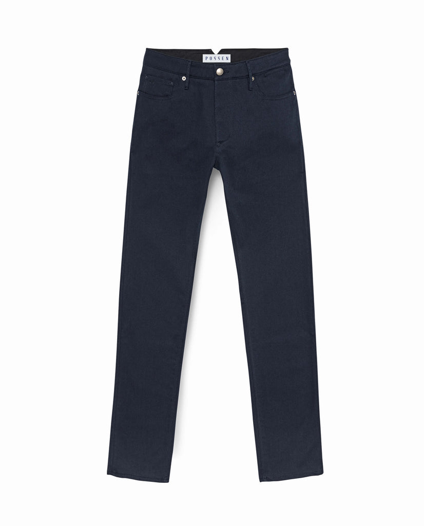 Olimpias Trousers Olimpias Midnight Blue Heavy Cotton Twill Stretch