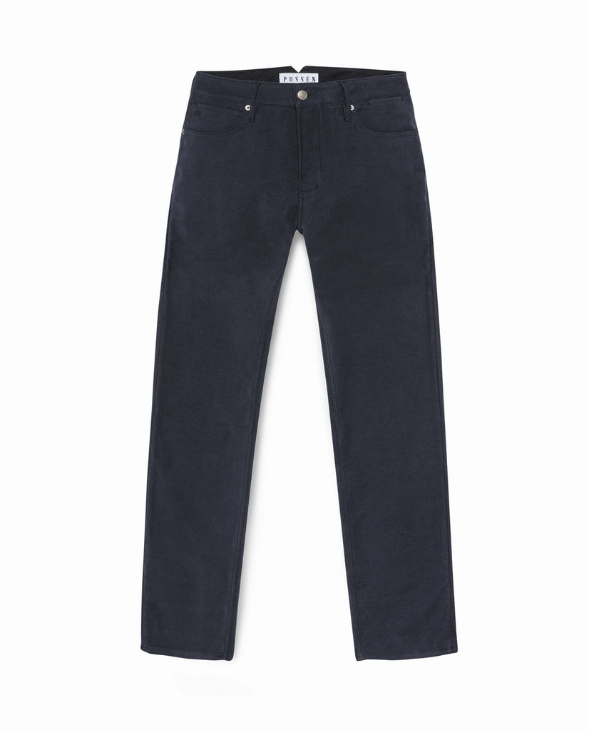 Trousers Olimpias Midnight Blue Moleskin Cotton Stretch