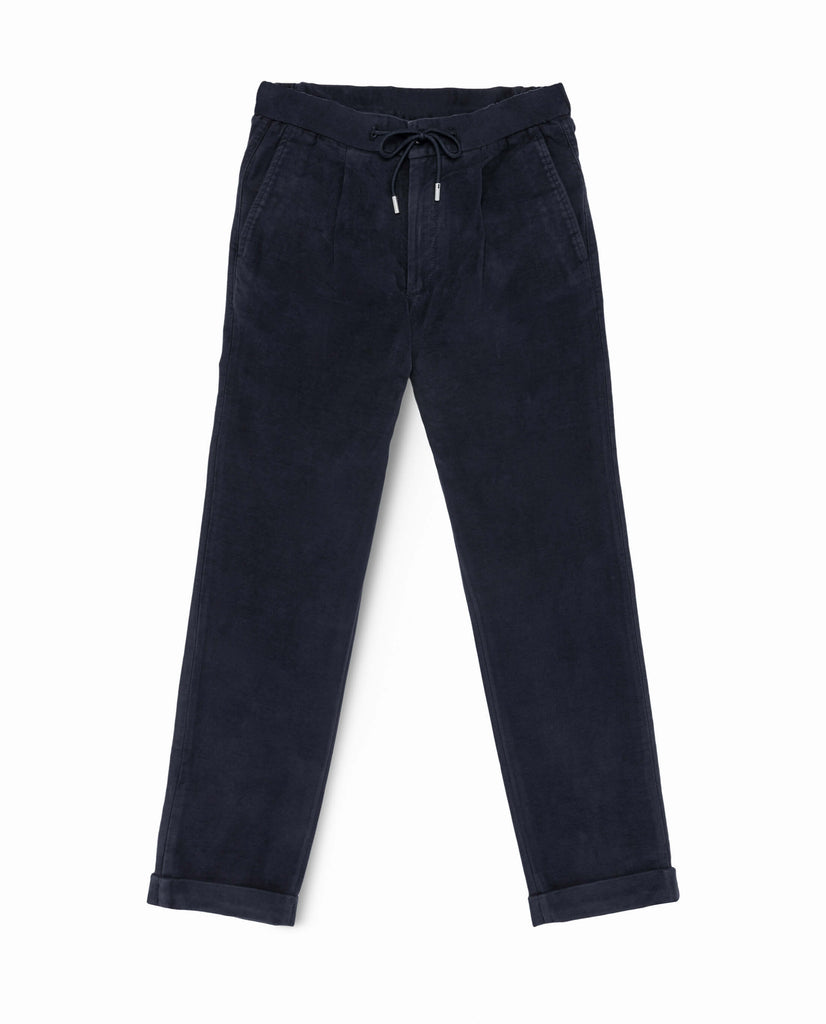Olimpias Midnight Blue Moleskin Cotton Stretch