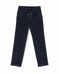 Olimpias Midnight Blue Moleskin Cotton Stretch