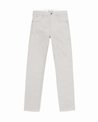 Trousers Olimpias Light Grey Heavy Cotton Twill Stretch