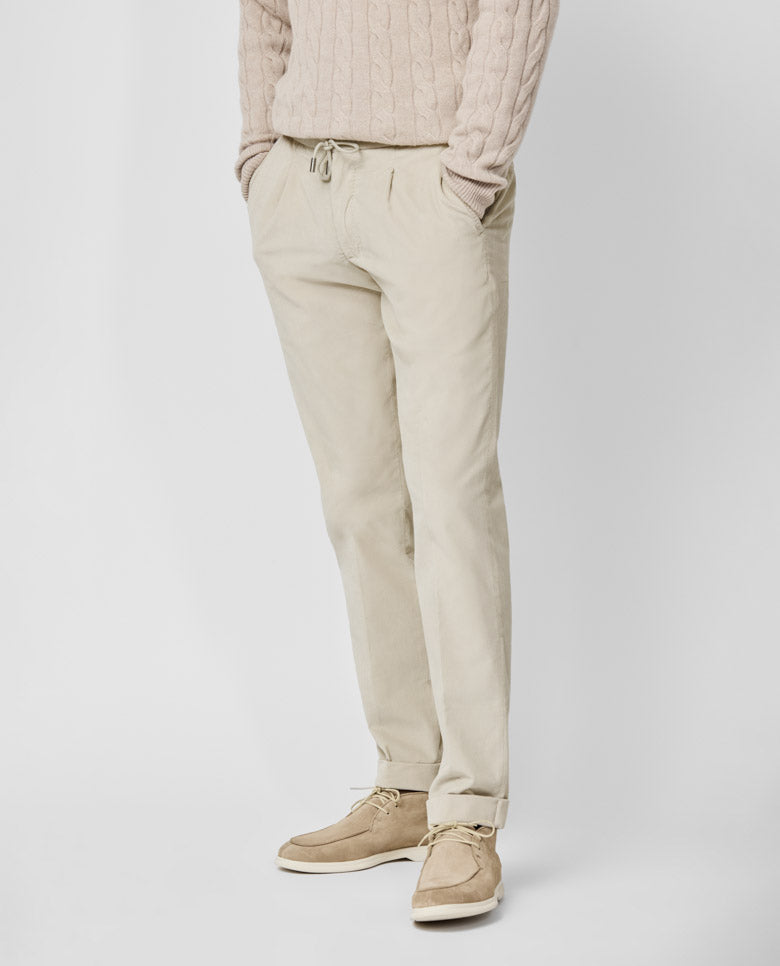 Olimpias Light Sand Stretch Cotton-Lyocell Baby Corduroy