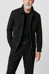 Trousers Olimpias Black Moleskin Cotton Stretch