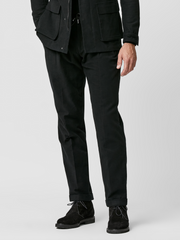 Trousers Olimpias Black Moleskin Cotton Stretch
