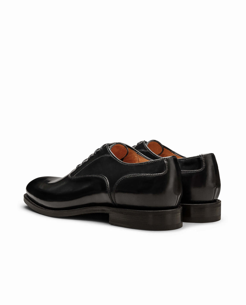 Black Cordovan Plain Tip Goodyear Oxfords