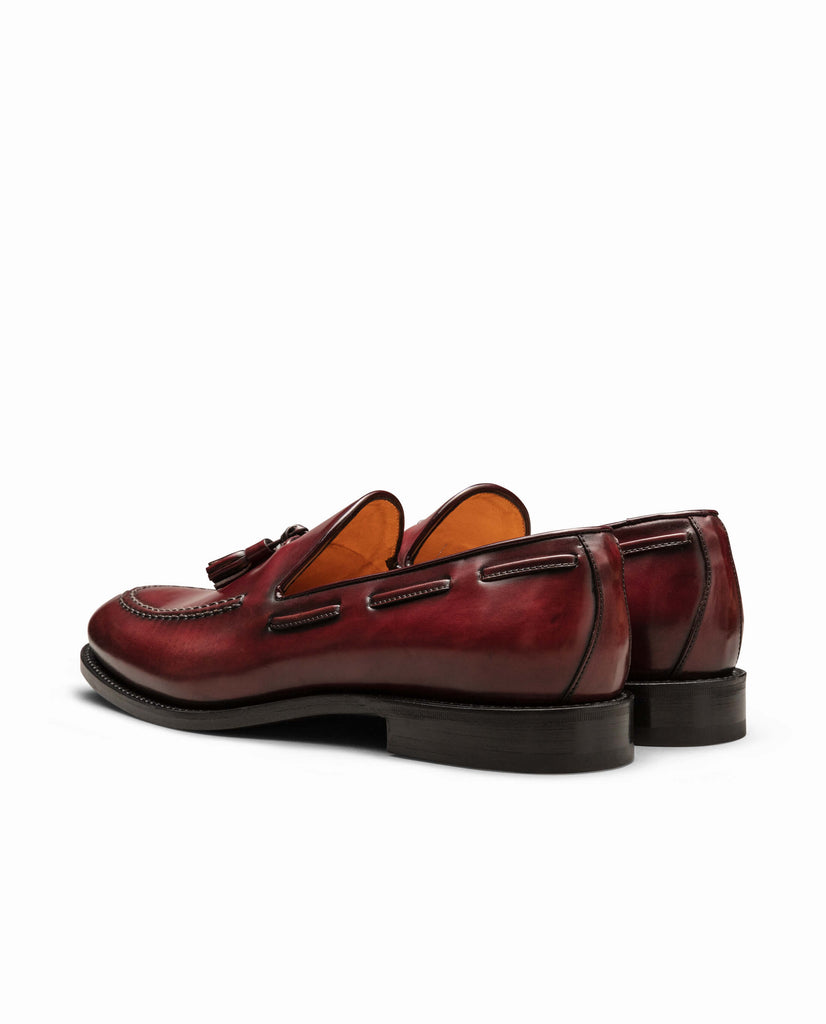 Burgundy Cordovan Blake Goodyear Tassel Loafers