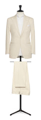 Larusmiani Cotton stretch Fine Gabardine Off White