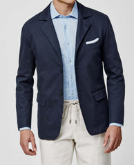 Olimpias Midnight Blue Heavy Cotton Stretch Twill