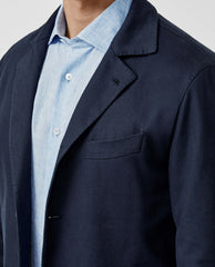 Olimpias Midnight Blue Heavy Cotton Stretch Twill