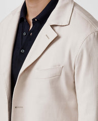 Olimpias Light Sand Heavy Cotton Stretch Twill