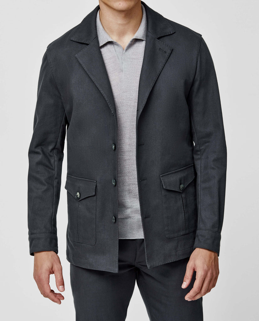 Olimpias Mid Grey Heavy Cotton Stretch Twill