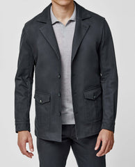 Olimpias Mid Grey Heavy Cotton Stretch Twill