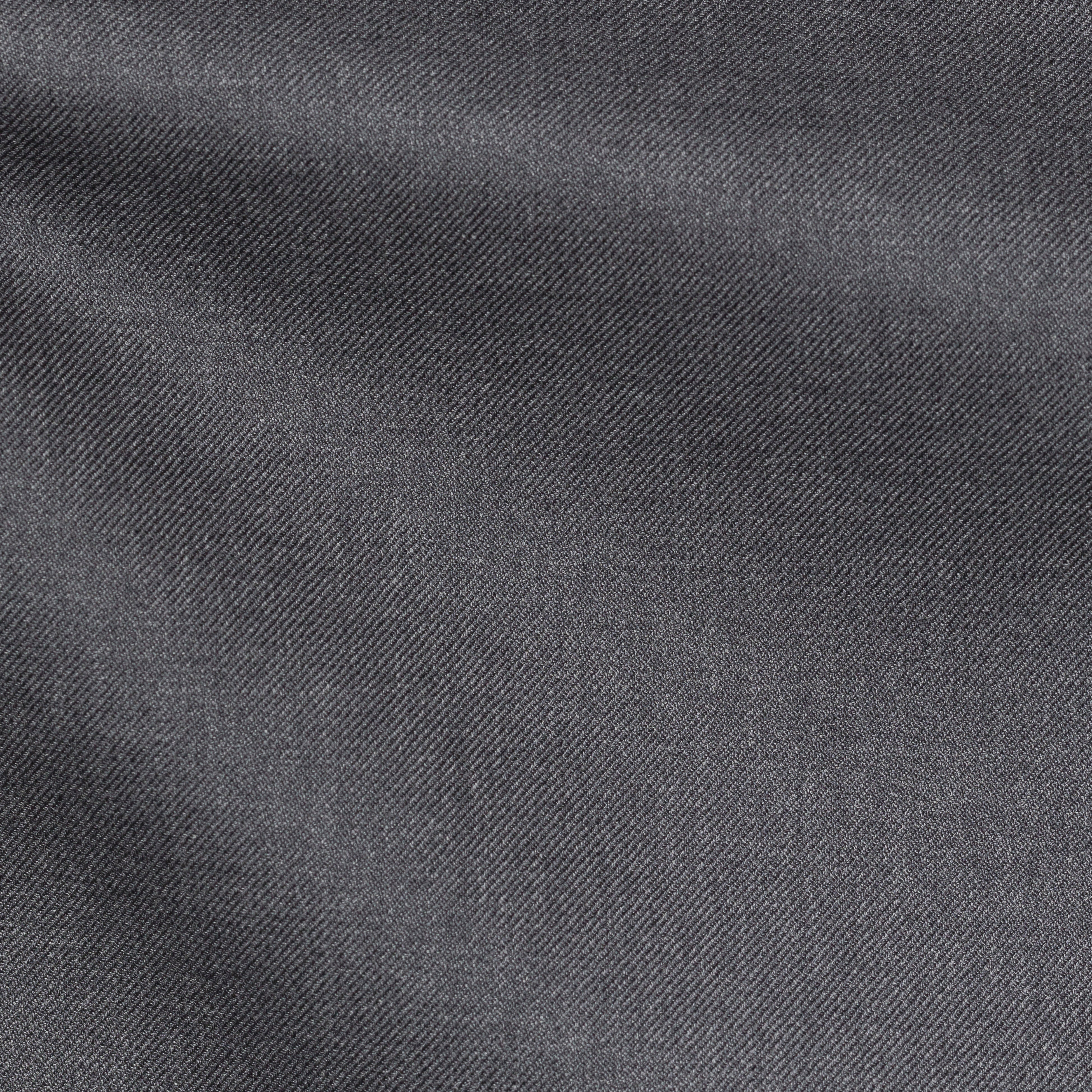 Trousers Barberis Canonico 365 Doppio Ritorto S130 Merino Wool Dark Grey Twill