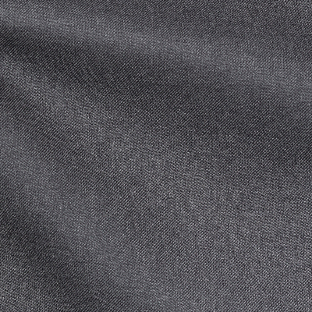Trousers Barberis Canonico 365 Doppio Ritorto S130 Merino Wool Dark Grey Twill