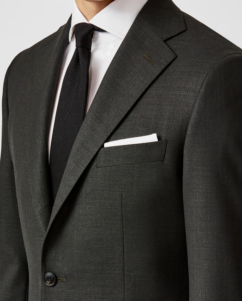 Angelico 365 Doppio Ritorto S130 Merino Wool Juniper Green Microweave