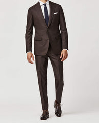 Angelico 365 Doppio Ritorto S130 Merino Wool Chocolate Brown Microweave