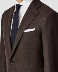 Angelico 365 Doppio Ritorto S130 Merino Wool Chocolate Brown Microweave