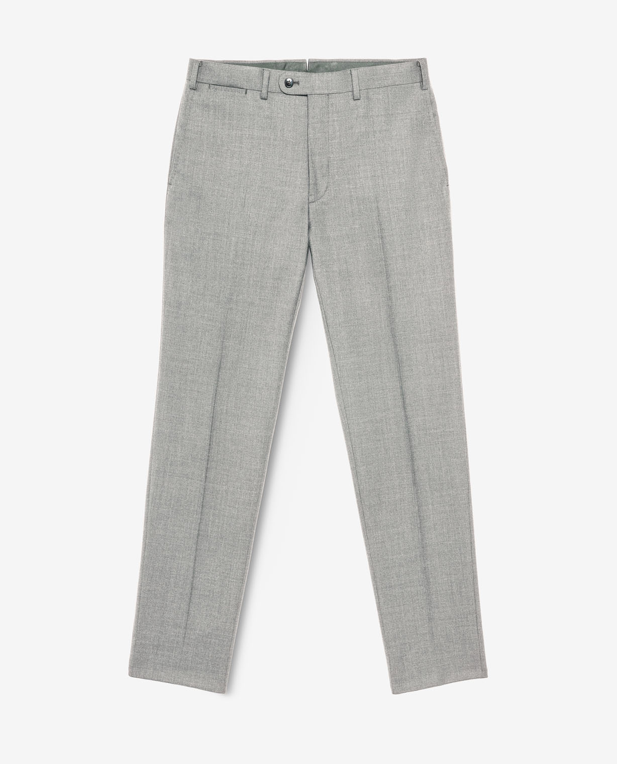 Dino Filarte 365 Collection Light Grey S130 Doppio Ritorto Merino Wool Panama Trousers