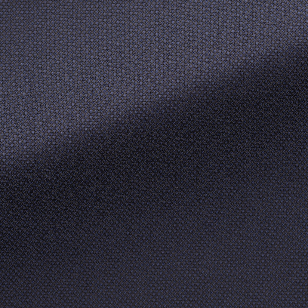 Dino Filarte 365 Collection Napolitan Blue S130 Doppio Ritorto Merino Wool Birdseye