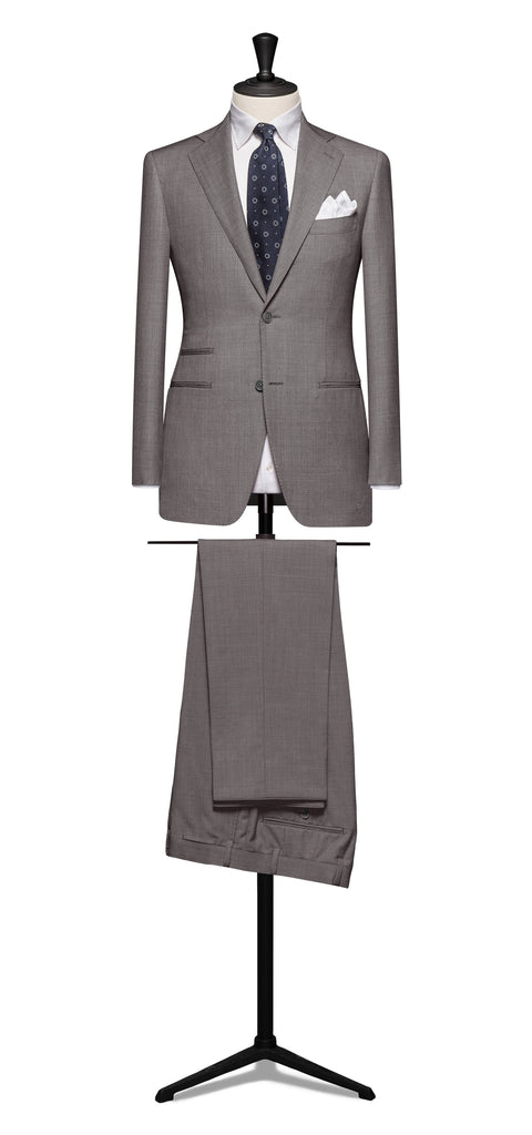 Barberis Canonico 365 Essentials Merino Wool Mid Grey Sharkskin